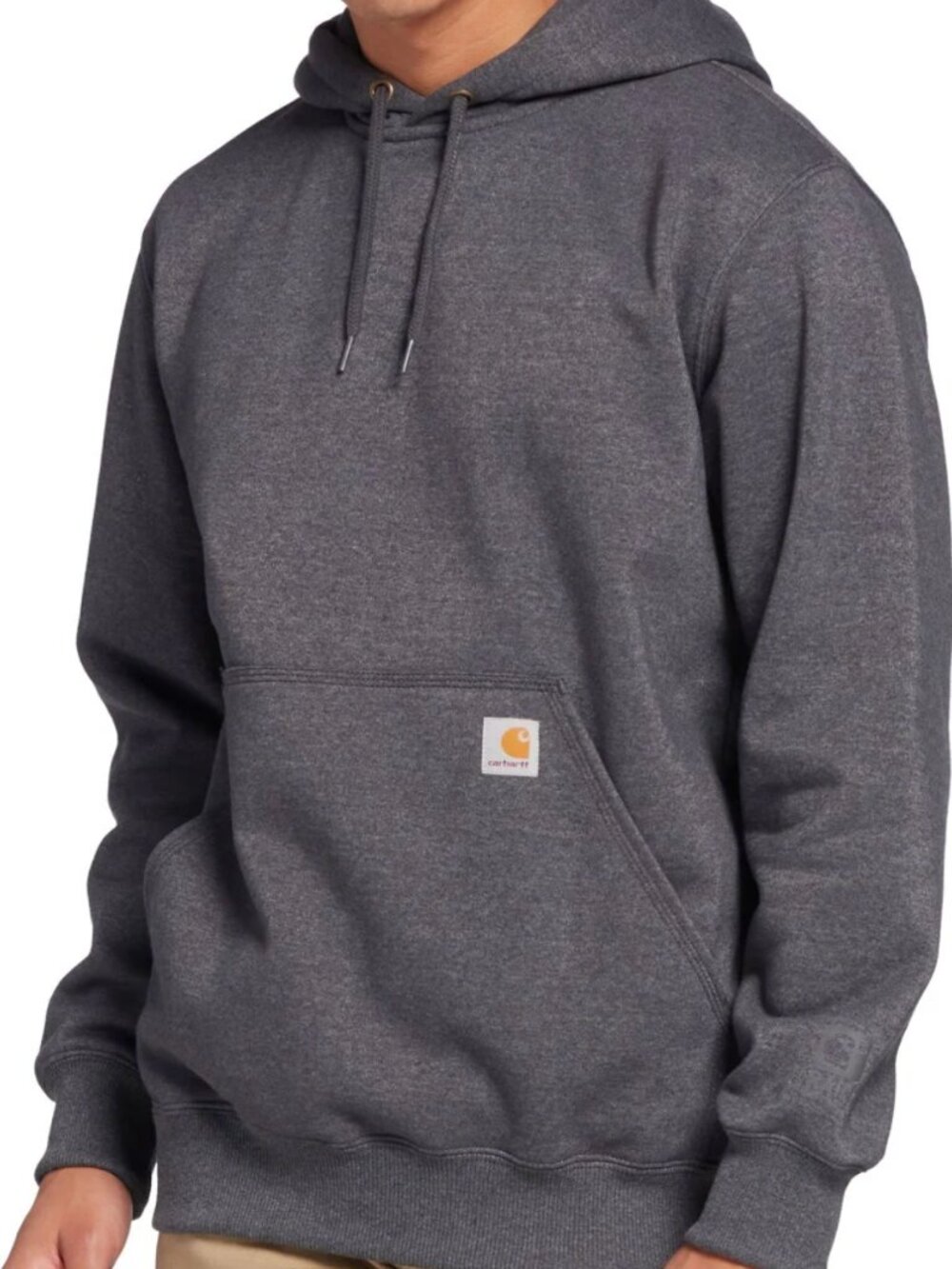 Carhartt Rain Defender Hoodie Mens M Loose Fit Heavyweight Carbon Gray Pullover